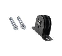 Poulie de guidage compacte | Support de roue monté en nylon, quincaillerie métallique, 2 vis pour réparation d'itinéraire de câbles