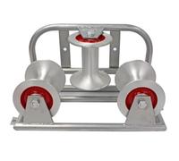 Poulie de Guidage de Câble Industrielle Poulie de Renvoi Guide Câble Rouleau de Câble de Déviation Protection Dédiée avec Garde Intégrée Empêchant le, Aluminium