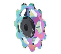 Poulie de guidage de dérailleur 11T 13T en alliage d'aluminium avec géométrie des dents optimisée pour soutenir un alignement précis de la chaîne (Vibrant 11T)