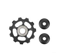 Poulie de guidage de dérailleur arrière 11T en alliage d'aluminium avec usinage CNC pour améliorer le changement de vitesse de cyclisme (noir)