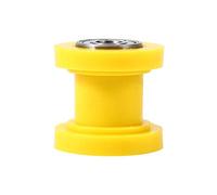 Poulie de guide de chaîne 4 couleurs, roue de guidage de tendeur de rouleau de chaîne d'identification de 8mm adaptée pour le vélo chinois(Jaune)