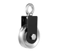 Poulie de Levage à Roulement pour Entraînement de Force, Structure Robuste | Alliage D'aluminium, Roue de Traction Silencieuse, Porte à Ressort, Usage Intérieur et Fitness Extérieur