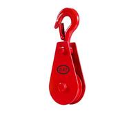 Poulie de levage en acier 0, 1T à 0, 4T avec, 0.4t with hook | Poulie de câble métallique haute résistance avec roulement à billes pour construction et entrepôt à corde de 6 à 12