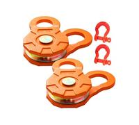 VEVOR Poulie de mouflage 2 blocs - Acier carbone 11 t - Guides câbles intégrés - Pour remorquage