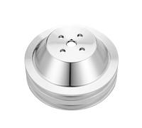 Poulie de pompe à eau à 2 gorges 2V, courroie trapézoïdale, compatible avec les moteurs Ford 302, 351 Windsor, 351 Cleveland et 400M/351W/351M/400 V8 5.0L (à partir de 1969).(2 Groove 2V A)
