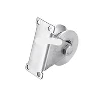 Poulie de porte coulissante en acier inoxydable 304, 1 pièce, avec roulement, forme UV, for porte de douche, quincaillerie de meubles(H-shape-L)