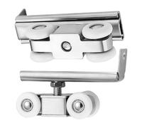 Poulie de porte coulissante - Roulettes de meubles pour porte moustiquaire | Poulie de roue de porte coulissante | Kit de quincaillerie pour porte de grange extérieure à 2 rails | Accessoires