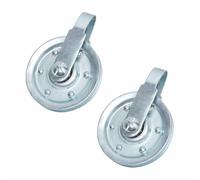 Poulie de porte de garage de 7,6 cm avec sangle et boulon d'essieu pour systèmes de porte de garage