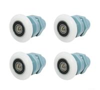 Poulie de rechange pour porte coulissante en verre de salle de bain avec roues en nylon et ABS, pour un fonctionnement fluide et silencieux (25 mm)