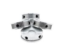 Poulie de renvoi 2GT à 40 dents, alésage 4/5/6~12/14/15mm, largeur de courroie 6/10mm, pièces d'imprimante 3D, roues de tension GT2 40T(4mm,5Pcs,5)