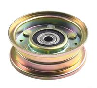 Poulie de renvoi en métal pour tondeuse - Pièce de rechange 756-0981A 756-04224 pour tracteur de pelouse extérieur - Alésage de 3/8" - Diamètre : 8,9 cm - Tendeur de courroie d'entraînement