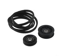 Poulie de renvoi et courroie d'entraînement pour tracteurs de pelouse - Kit de remplacement compatible avec GX20006, GX20286 & GX20287 - Convient pour L100-L175, LA/X/D-Series, pour Troy-Bilt 1760097