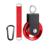 Poulie de renvoi pour cordes - Système de poulie pour entraînement de poids - Appareil d'entraînement résistant à la rouille et lisse - Accessoire de fitness résistant pour l'organisation du garage et