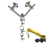 Poulie de roue de roulement de grue - Angle de roue de poulie à rouleaux | Rouleau de poulie robuste en à Double roulement 360 ° rotatif 40#/50# pour de levage de système de bricolage pour la