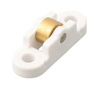 Poulie de roue en cuivre avec boîtier en acier inoxydable pour volet coulissant et quincaillerie de porte (10 mm jaune)
