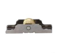 Poulie de roue en cuivre avec boîtier en acier inoxydable pour volet coulissant et quincaillerie de porte (rainure simple de 12 mm)