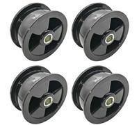 Poulie de rouleau de serrage for sèche-linge 1250125034, paquet de 4, Compatible for AEG, Compatible for Electrolux