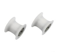 Poulie de roulement de rechange pour machine à ramer pour équipement de salle de sport à domicile - Roue en métal et plastique 608ZZ, 8 mm DI / 41 mm OD, compatible avec 2 ou 4 paquets (2 pièces)