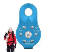 Poulie de sécurité pour escalade, poulie d'escalade, rouleau de roulement d'escalade en aluminium | Poulie de corde à disque unique 20 KN - Roulette à œillets fixe pour la survie en plein air, haute