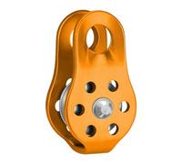 Poulie de sécurité pour escalade, poulie d'escalade - Rouleau de sauvetage en aluminium - Poulie de corde à disque simple 20 KN - Roulette à œillets fixe pour la survie en plein air, haute résistance