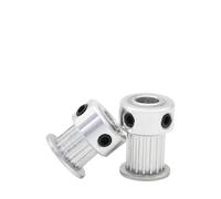 Poulie de synchronisation MXL 14T 15T 16T 17T, pas de 2.032mm, alésage 4/5/6/6.35mm for largeur de courroie 6mm 10mm, pièces CNC d'imprimante 3D(16T (Bore 6.35 mm),2 pieces,Belt width 10 mm)