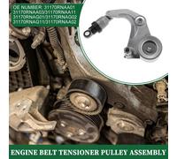 Poulie De Tendeur De Courroie D'Entraînement Du Moteur, Tendeur De Courroie D'Accessoire, Pour Honda Civic 2006-2011, En Métal, No.31170Rnaa01/31170Rnaa03, Ton Argenté