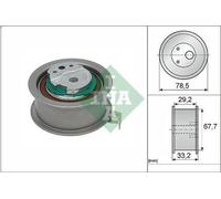 Poulie de tension, courroie crantée INA 531 0927 10 pour XC40 (536) 2 2017-2021