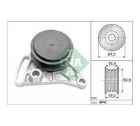 Poulie De Tension Courroie Trapézoïdale À Nervures Schaeffler Ina 531 0309 10 VW