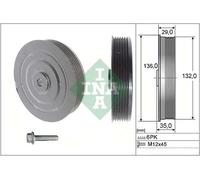 Jeu de poulies damper Schaeffler INA 544 0009 20