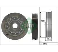 INA 544 0091 10 Poulie, vilebrequin pour RENAULT