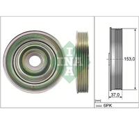 Poulie de vilebrequin avec amortisseur de vibrations 544 0097 10 INA pour FORD