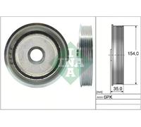 Poulie de vilebrequin avec amortisseur de vibrations 544 0112 10 INA pour LANCIA