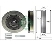 Poulie de vilebrequin avec amortisseur de vibrations 544 0503 20 INA pour VOLVO