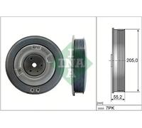 Poulie de vilebrequin avec amortisseur de vibrations 544 0506 10 INA pour VOLVO