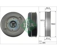 Poulie de vilebrequin avec amortisseur de vibrations 544 0513 10 INA pour AUDI