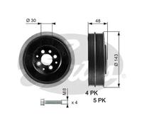 GATES TVD1015A Poulie damper (vilebrequin)