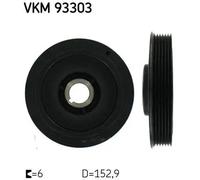 Poulie de vilebrequin VKM 93303 SKF pour PEUGEOT CITROËN FIAT
