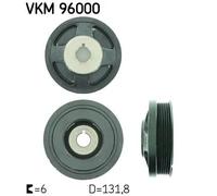 Poulie de vilebrequin VKM 96000 SKF pour CHEVROLET DAEWOO