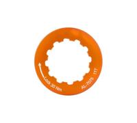 Poulie Dentée Bouchon de roue libre CNC pour vélo, 11 dents, bague de verrouillage en alliage d'aluminium, compatible avec les accessoires de cyclisme Shimano Outil calage volant d’inertie(Orange)