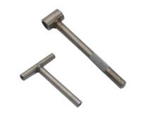 Poulie Dentée Clé de réglage de vis de Moteur de Moto, Outils de réglage du Jeu des soupapes + jauge d'épaisseur 0,005 à 0,020 Pouce Bloque Volant Moteur(Wrench)