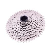 Poulie Dentée Convient pour Cassette Large SunRace CSMS3/CSMX3 11-46T/11-51T, Roue Libre VTT 10 Vitesses, moyeu HG Bloque Volant Moteur(11-51T Silver)