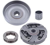 Poulie Dentée Kit de roulement de pignon de Jante de Tambour d'embrayage ABKO-3/8-7T pour tronçonneuse Husqvarna 3120 394XP 395XP 3120XP Jonsered 2094 2095 Outil Calage Volant d’inertie