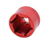 Poulie Dentée Outil de Douille pour Fourche de vélo 24 mm, 26 mm, 28 mm, 32 mm, Compatible avec Fox Float 32, 34, 36, 38, 40, Compatible avec RockShox Suntour Epixon Epicon Arrache Volant(32mm Red)