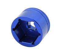 Poulie Dentée Outil de Douille pour Fourche de vélo 24 mm, 26 mm, 28 mm, 32 mm, Compatible avec Fox Float 32, 34, 36, 38, 40, Compatible avec RockShox Suntour Epixon Epicon Arrache Volant(28mm Blue)