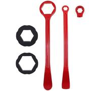 Poulie Dentée Outil d'installation de pneus adapté pour Suzuki, Kawasaki, Honda, Yamaha, KTM, Husqvarna Bloque Volant Moteur(Type A Red)