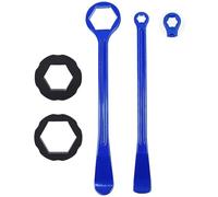 Poulie Dentée Outil d'installation de pneus adapté pour Suzuki, Kawasaki, Honda, Yamaha, KTM, Husqvarna Bloque Volant Moteur(Type A Blue)