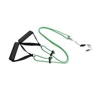 Poulie d'épaule au-dessus de porte pour exercice de bras Vert 2 m | Poulie d'ancrage de porte en nylon et acier inoxydable - Deux poignées - Convient aux portes de 5 cm - Poignées en mousse