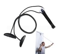 Poulie D'exercice Physique, Poulie D'exercice Pour Les Épaules À Fixer Dans L'encadrement D'une Porte, Appareil De Physiothérapie Rotator Cuff Exercer, Rééducation Du Bras, Tendinite Chronique (NOIR)