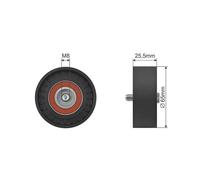 Poulie D'Idler À Cannelures V Pour Alfa Romeo 159 Brera Spider 03.08-