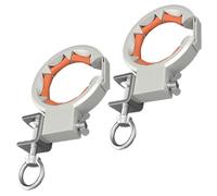 Poulie d'installation de câble professionnelle de 65 mm, grande ouverture, axe lisse, rouleau rotatif à 330 degrés, montage sur pont résistant à l'érosion